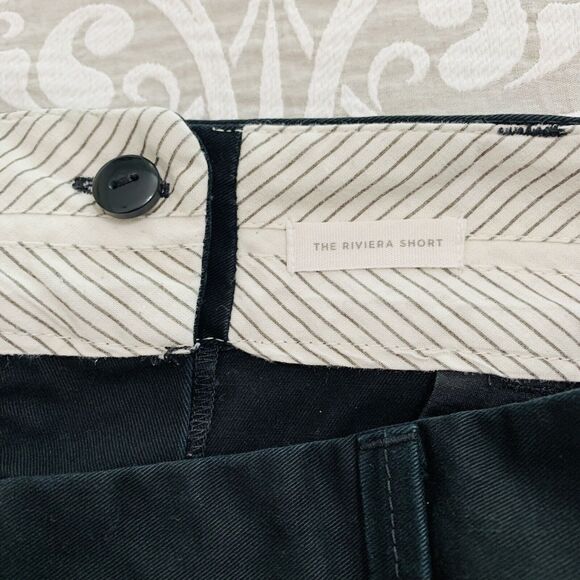 LOFT Shorts Women 6 Black The Riviera Short Side Slit 5" Inseam Preppy Vacation - Picture 4 of 10